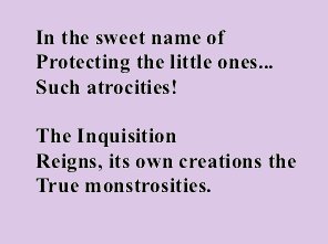 montrosities poem