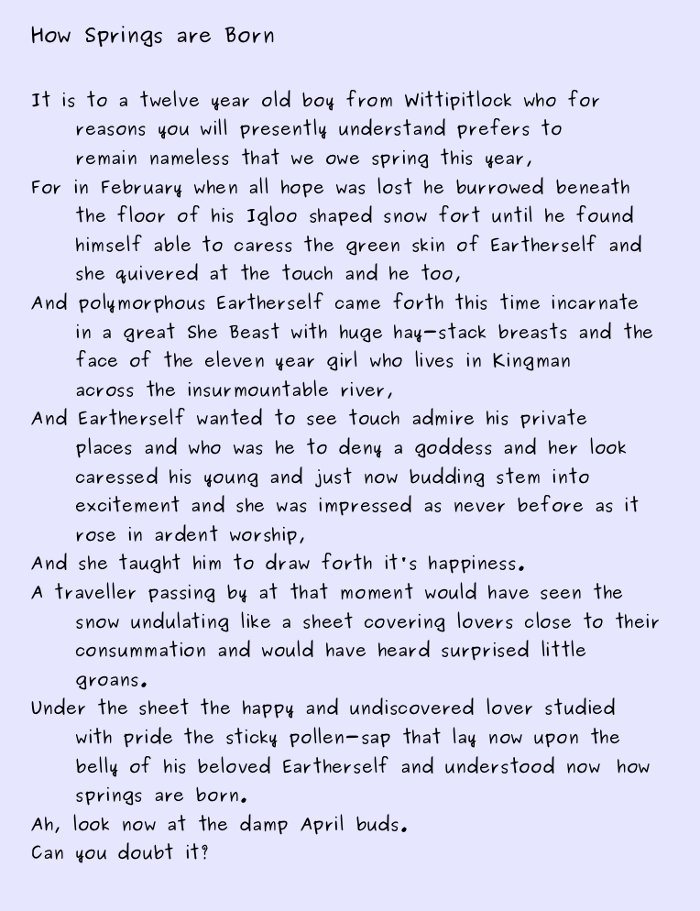 poem springs
