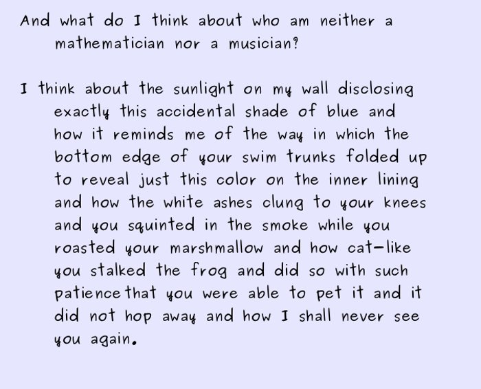 poem think about -2